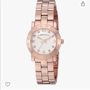 Marc Jacobs Amy watch in rose gold